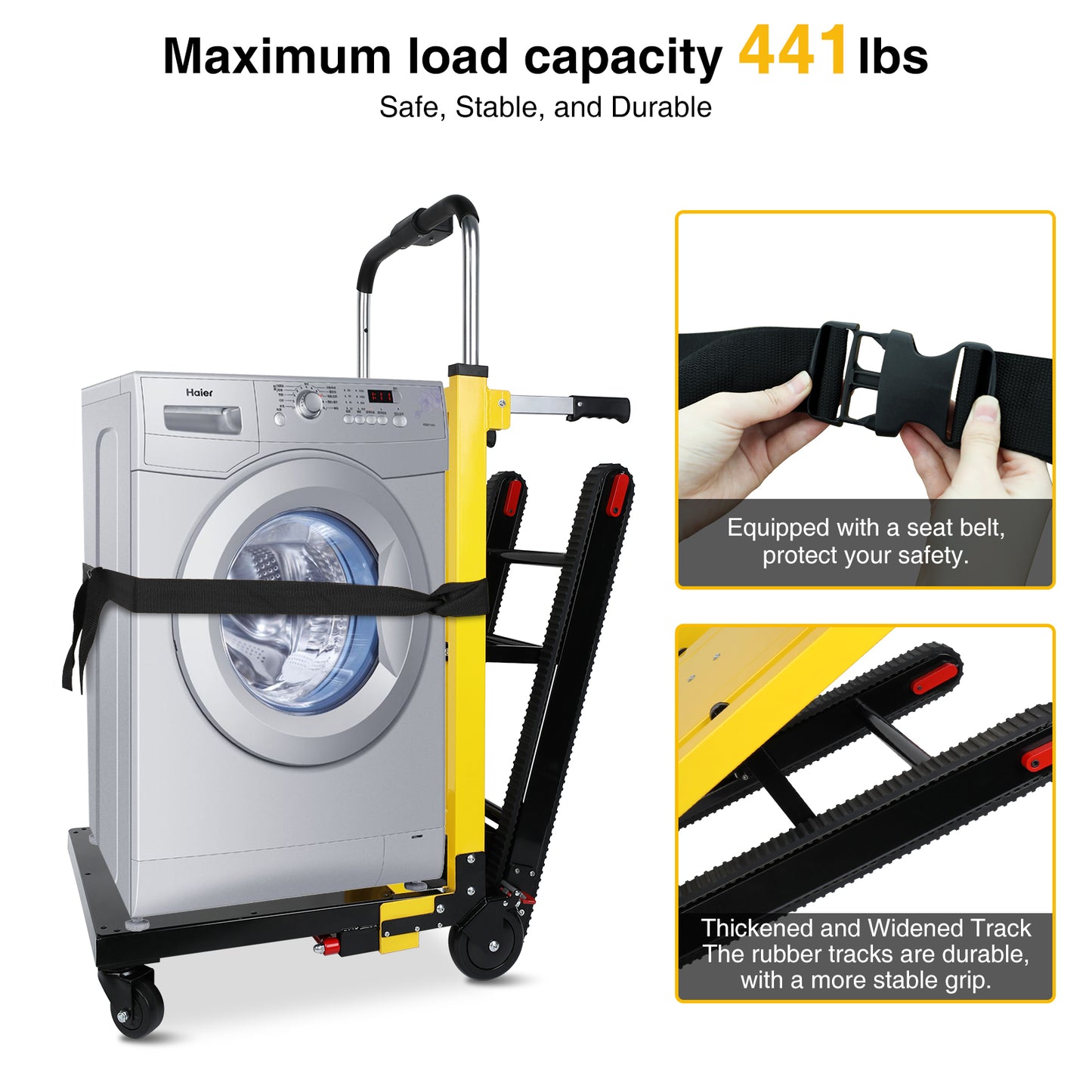 Riosoc Rubber Track Climbing Machine Pro (440lbs Max Load)