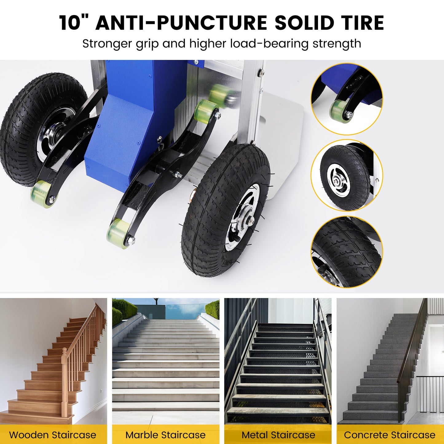 Riosoc Aluminum Lightweight Silent Rotating Climbing Machine (440lbs Max Load)