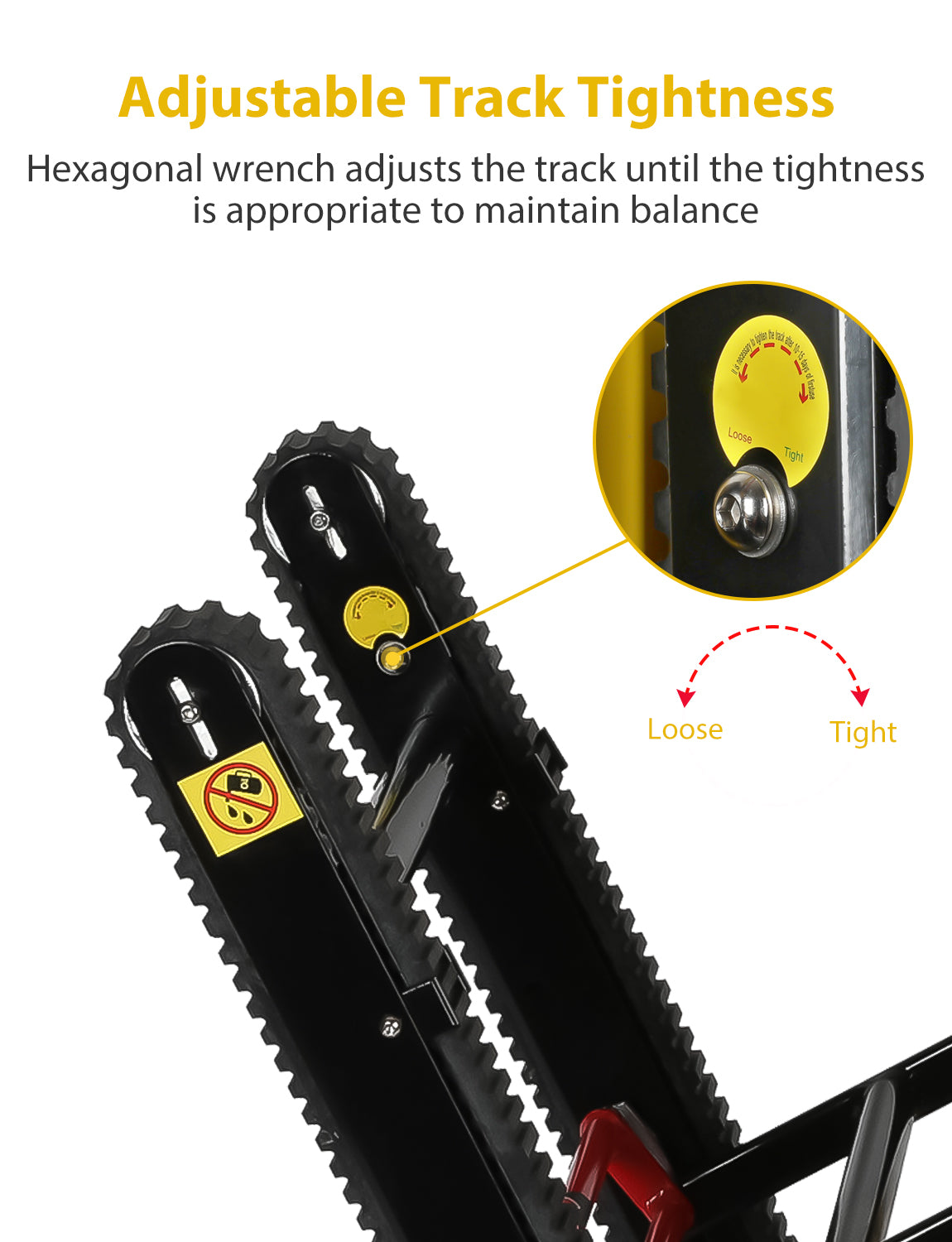 Rubber Track for Riosoc Electric Stair Climbing Hand Truck 2pcs
