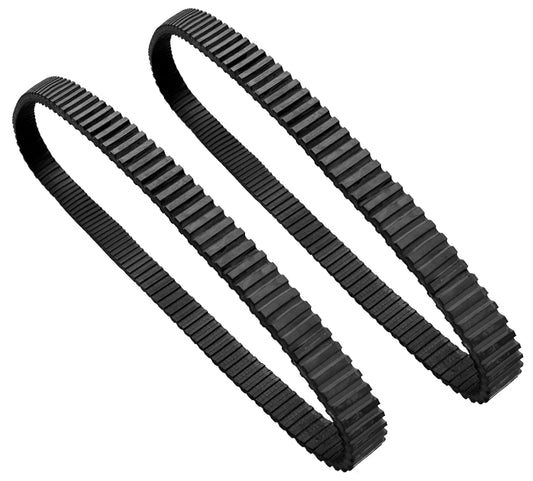 2 rubber tracks for Riosoc portable motorized stair climbing hand truck cart (160lbs max load), black durable design for replacement or repair.